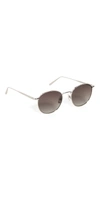 Chimi Steel Round Sunglasses In Grey