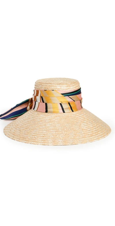 Eugenia Kim Annabelle Bow-embellished Straw Sunhat In Sand