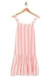 Love...ady Tank Tiered Ruffle Dress In Pink Multi