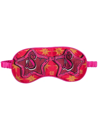 Jessica Russell Flint S For Sunglasses Silk Eyemask In Pink