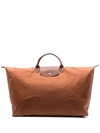 Longchamp Xl Le Pilage Travel Bag In Brown