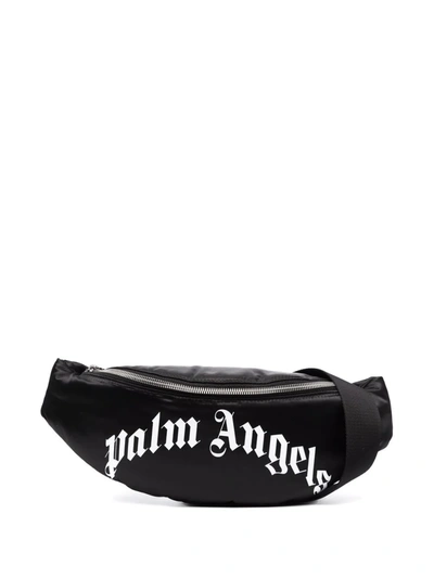 Palm Angels Logo-print Belt Bag In Black