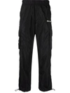 Palm Angels Aftersport Side-stripe Track Pants In Black