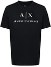 Armani Exchange Chest Logo Slim Fit T-shirt In Black