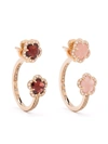 Pasquale Bruni 18kt Rose Gold Figlia Dei Fiori Diamond Hoop Earrings In Pink