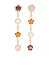 Pasquale Bruni 18kt Rose Gold Figlia Dei Fiori Diamond Drop Earrings In Pink