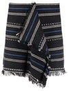 Isabel Marant Étoile Jiloa Fringed Mini Skirt In Black