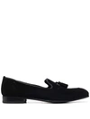 Lidfort Tassel Detail Loafers In Black