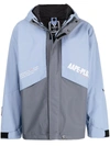 Aape By A Bathing Ape Colour-block Panelled Jacket In Blue