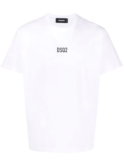 Dsquared2 Logo-print Cotton T-shirt In White