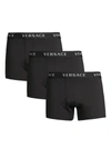 VERSACE 3-PACK LOGO BAND BOXER BRIEFS