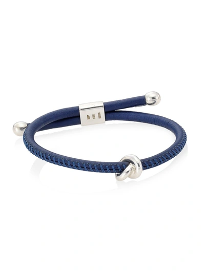 Tane Mexico Leather Danu Bracelet In Blue