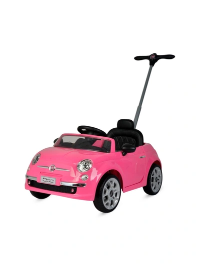 Best Ride On Cars Little Kid's Fiat 500 Push Car In Pink
