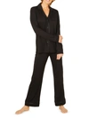 Cosabella Petite Long-sleeve Button-down Pajama Set In Black