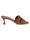 Manolo Blahnik Haribalmu 55 Leather Mules In Brown