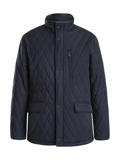 Thermostyles Timeless Warrior Ths Heat System Quilted Military Jacket In Blue