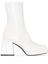 Nodaleto Bulla Corta Iridescent Platform Boots In White