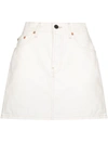 Wardrobe.nyc Denim Miniskirt In White