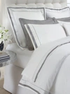 Downtown Company Hotel 2-piece Pillowcase Set In White Gray