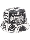 Stella Mccartney + The Beatles Get Back Printed Cotton-canvas Bucket Hat In Black & Natural