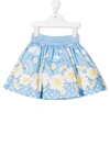 MONNALISA DAISY PRINT SKIRT