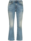 R13 MID-RISE FLARED JEANS