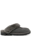 UGG COQUETTE FUR-TRIMMED SLIPPERS