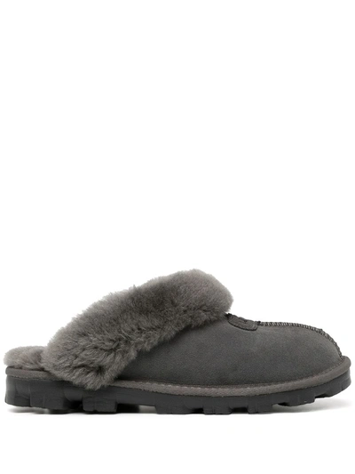 Ugg Coquette Fur-trimmed Slippers In Pink