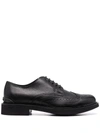 TOD'S WINGTIP LEATHER LACE-UP SHOES