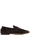 Officine Creative Airto Suede Loafers In Brown