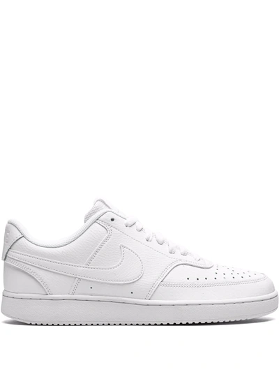 NIKE COURT VISION LOW "TRIPLE WHITE" SNEAKERS