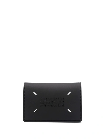 Maison Margiela Four-stitch Logo Cardholder In Black