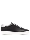 Jimmy Choo Rome Low-top Leather Trainers In Black