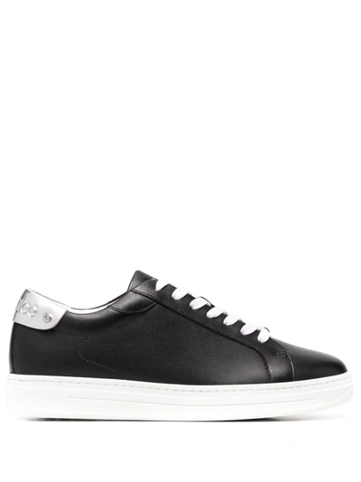 Jimmy Choo Rome Low-top Leather Trainers In Black