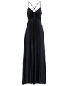 A.l.c Ariya Pleated Faux Leather Gown In Black