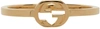 Gucci 18kt Yellow Gold Interlocking G Ring In 8000 Oro Giallo