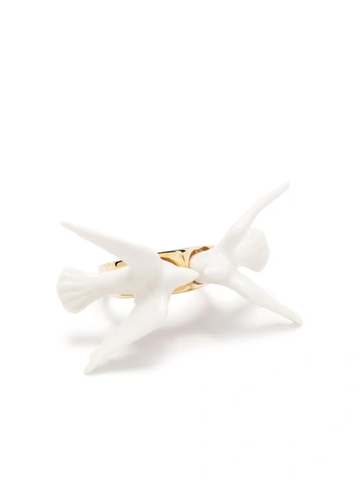 Andres Gallardo Doves Love Ring In Weiss
