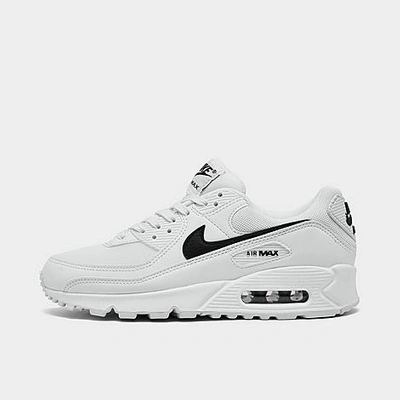 Nike Women's Air Max 90 Casual Shoes In White/black/white