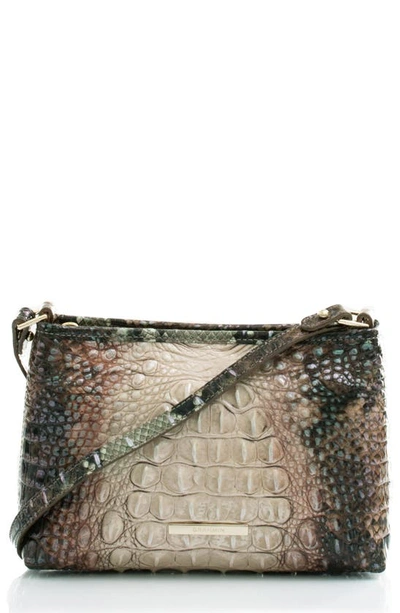 Brahmin Lorelei Croc Embossed Leather Shoulder Bag In Diamondback