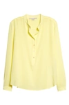 Stella Mccartney Eva Silk Crêpe De Chine Blouse In 7052 Sherbet Yellow