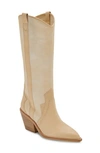 Dolce Vita Navene Boots In Vanilla Nubuck In Multi