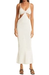 Cult Gaia Women's Serita Knit Cutout Sheath Dress In Off White