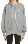 ACNE STUDIOS FIAH FACE PATCH ORGANIC COTTON ZIP HOODIE