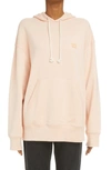 ACNE STUDIOS FONBAR FACE PATCH OVERSIZE ORGANIC COTTON HOODIE