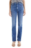 Mother Rider Skimp High Waist Straight Leg Jeans In First Mate