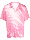 Blue Sky Inn Pink Shadow Viscose Printed Shirt In Pink