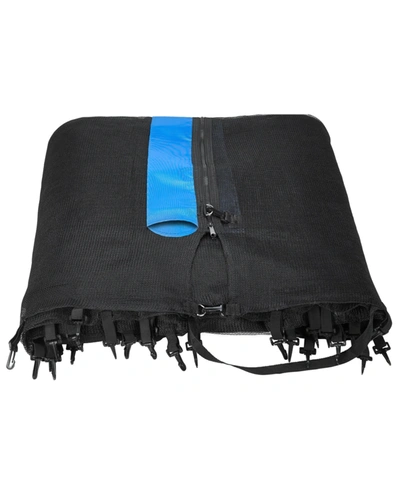 Upperbounce Trampoline Replacement Net, Fits For 10' Round Frames, Using 8 Straight Poles, Installs Outside Of F In Black
