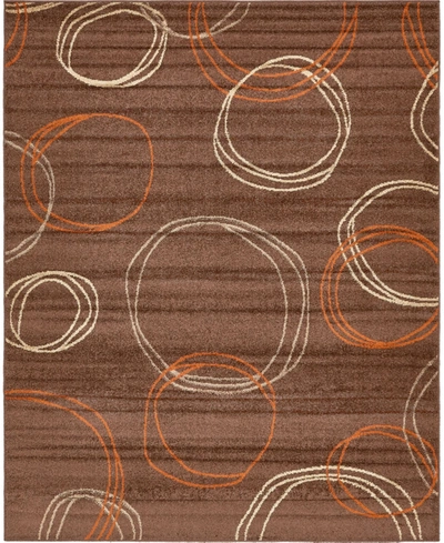Bayshore Home Jasia Jas05 8' X 10' Area Rug In Brown