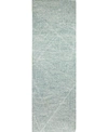 Bb Rugs Taron Val-01 Ivory 2'6" X 8' Runner Rug In Teal