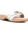 Dr. Scholl's Original Collection Women's Original Slide Sandals In White Leather